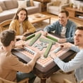 thumbnail image 7 of Peach Citrus Dragon Craks Mahjong Mat 31.5x31.5 Inch | Non-Slip And Noise Reduction Mah Jong Table Mat Cover with Carrying Bag For Mahjong Lovers, Poker, Board Games And Dominoes, 7 of 7