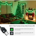 thumbnail image 3 of Tcamp 105FT 300 LED Green Christmas Tree Lights Outdoor Indoor String Lights End to End Plug, 8 Modes Christmas String Lights Waterproof UL Certified Fairy Lights for Christmas Wedding Holiday, 3 of 8