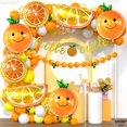 thumbnail image 2 of Other Yard Decor Decoraciones grandes con globos de color naranja cítrico - Paquete de 13 - Globos de mandarina para decoraciones de baby shower de Little Cutie - Globos de frutas, 2 of 5