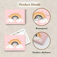 thumbnail image 5 of HVEST Pink Rainbow Canvas Wall Art Cute Cloud Nursery Wall Art Pink Nursery Wall Decor Framed for Girls Bedroom Bathroom Home Decor,16 X 12 inches, 5 of 7