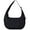 Black, variant on Bloomr Bag - Small Crescent Puffer Purse Shoulder Bag for Women, Nylon Quilted with Adjustable Shoulder Strap, Puffy Bag