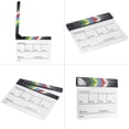 thumbnail image 3 of Peggybuy Acrylic Director Video Scene Clapperboard Clapper Board Cut Prop, 3 of 7