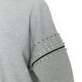 thumbnail image 3 of Women's Gameday Couture Heather Gray Washington State Cougars Competitive Edge Oversized Fleece Pullover Sweatshirt, 3 of 3