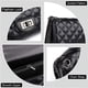 thumbnail image 5 of Bolsos cruzados acolchados para mujer, bolsos de hombro de cuero para mujer con correa de cadena, elegante bolso de mano oso de fresa  Electrónica, 5 of 5