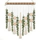 thumbnail image 1 of Nvzi Decoración de pared de eucalipto artificial, hojas de vegetación falsa, tallos, plantas colgantes de pared en palo de madera de 15,7 pulgadas,comedor, baño, B, 1 of 4