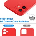 thumbnail image 6 of JETech Ultra Slim (0.35mm Thin) Case for iPhone 12, 6.1-Inch, Camera Lens Cover Full Protection, Lightweight, Matte Finish PP Hard Minimalist Case, Support Wireless Charging (Red), 6 of 7