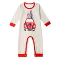 thumbnail image 1 of Pijama de manga larga con bloques de color para bebés de 18 a 24 meses y adultos, conjunto de pijama navideño familiar acogedor, 1 of 5