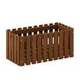 thumbnail image 3 of Furinno FG18453 Tioman Hardwood Slat Style Flower Planter Box in Teak Oil, 3 of 5