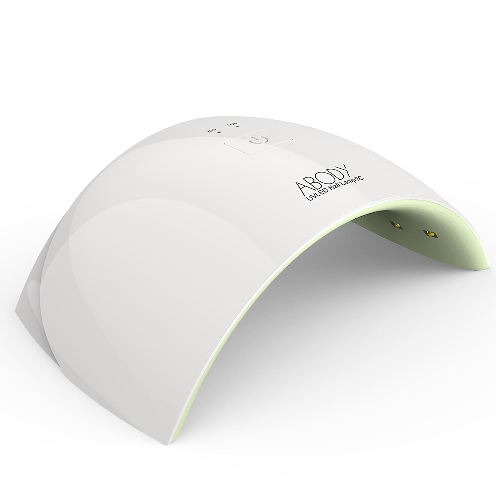 LED UV Lamp Nail Gel Dryer Fingernail & Toenail Gel Curing White Light Nail Art Painting Salon Tool 24W UK Plug Pink