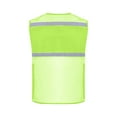 thumbnail image 3 of CHUMUD Men Women Safety Vests with Pockets Zipper High Visibility Vest Construction Work Reflective Waistcoat, 3 of 4