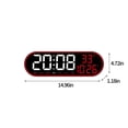 thumbnail image 3 of Reloj de Pared con Control Remoto Multifuncional onlyliua Reloj Electrónico Digital para Decoración Del Hogar Silencioso con Pantalla Color con Temperatura, 3 of 7