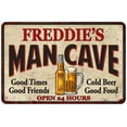 thumbnail image 1 of FREDDIE'S Man Cave Sign 16 x 24 Matte Finish Metal 116240011302, 1 of 1