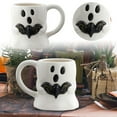 thumbnail image 2 of 14 oz Halloween Ghost Coffee Mug - Cute Ceramic Ghost Pattern Ghostface Mug Coffee Cup Halloween Accessories Birthday Gifts for Kids Adult (YELLOW), 2 of 8