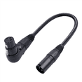 thumbnail image 3 of 4Pcs 3 Pin XLR Right Angle Male to Female Plug Microphone Audio Cable 90 Degree XLR Female to Straight XLR Male Cable, 3 of 8