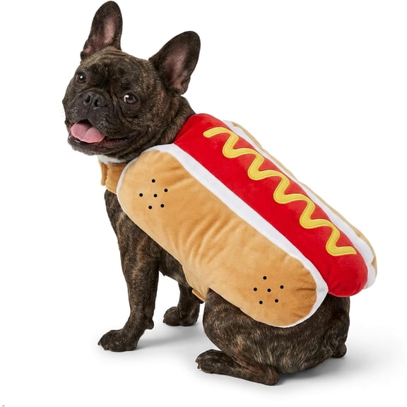 Dog Hot Dog Costume, Dog Halloween Costumes Funny Pet Hot Dog Costume for Small Medium Dogs Cats Pets