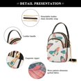 thumbnail image 4 of FORMRS Crossbody Bag for Women Quilted Travel Shoulder Cell Phone Purse with Chain Strap Handbag, Colorful Butterflies, 4 of 7