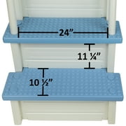 Aqua Select Everest Above Ground Pool Step and Ladder System | Blue