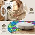 thumbnail image 5 of ODIKA Bold Block Aesthetic Playful Shapes Contrasting Palette Pet Friendly & Kids Safe Bedside for Bedroom, Nursery, RV, 5 of 7