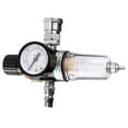 thumbnail image 1 of 1/4 Inch BSP 130PSI Air Pressure Regulator Air Compressor Filter Set Oil Water Separator Moisture Filter, 1 of 11