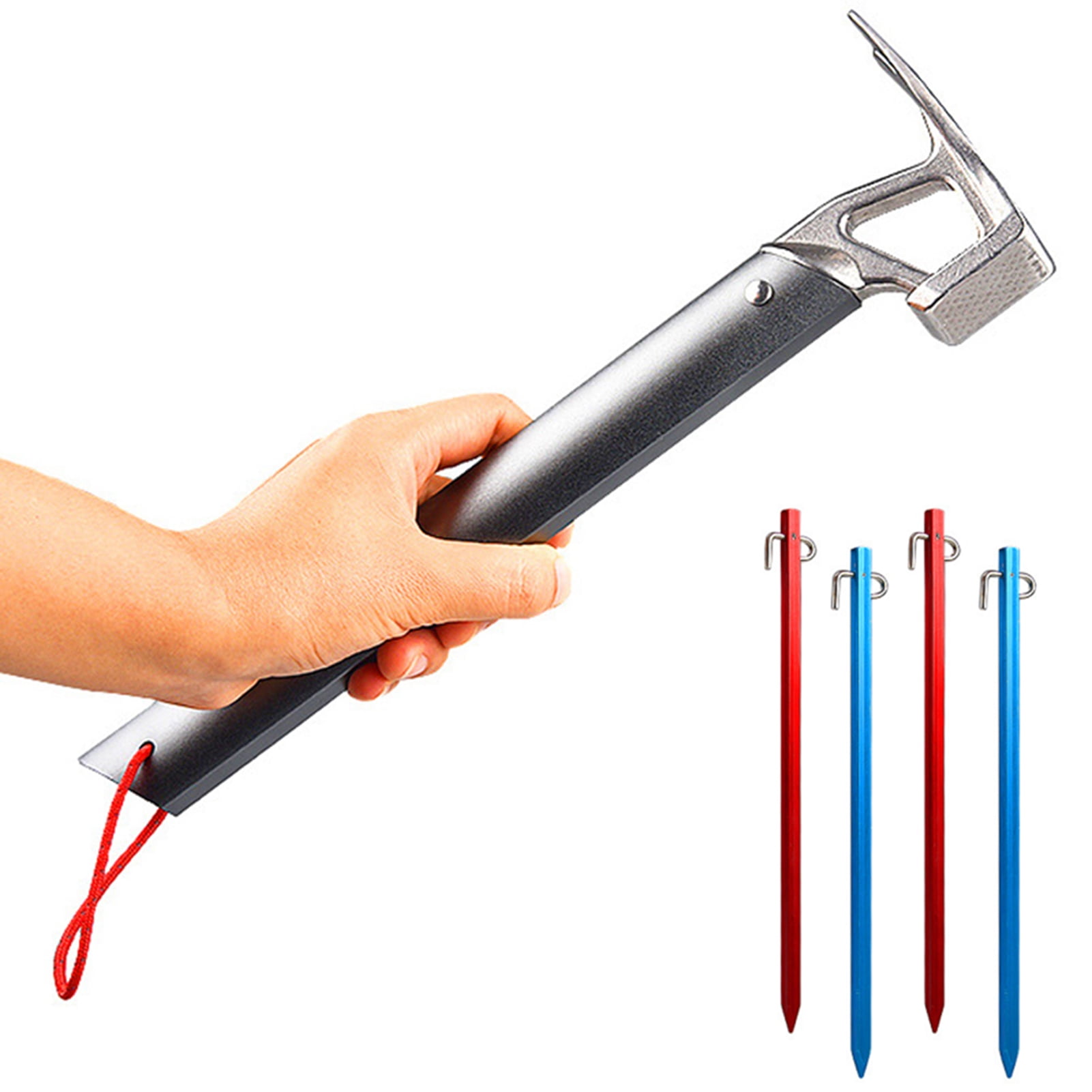 Camping Tent Peg Hammer Outdoor Camping Hiking Tent Awning Canopy Stake