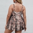 thumbnail image 4 of LSLJS Women Plus Size Bathing Suits Summer Print Two Piece Swimsuit Tankini Swimwear, 4 of 6