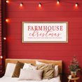 thumbnail image 2 of Stupell Industries Farmhouse Christmas No Place Like Home Gold Framed Floater Canvas Wall Art, design by Lux + Me Designs, 14 x 31, 2 of 9