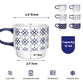 thumbnail image 4 of Coffee Mug for Milk Juice Tea, 12oz Ceramic Cups in Different Patterns(6 Pack ), 4 of 9