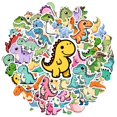 thumbnail image 2 of 35pcs Funny Dinosaur Stickers Cute Cartoon Stationery Stickers for Laptops Notebooks Suitcases, 2 of 9