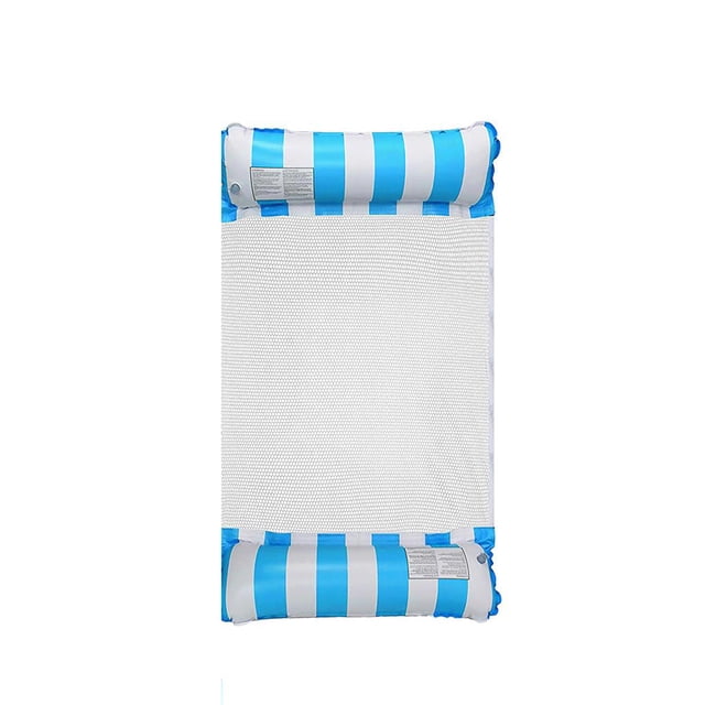 Inflable Rayas Fila Flotante Recreación Acuática Silla De Salón Inflable Cama Flotante Hamaca Inflable Con Bomba Vogacara OD010263-02