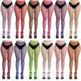 thumbnail image 7 of Neon Sexy Fishnet Tights Women Stockings Party Club Wear Pantyhose Women Green Carnival Fish Net Stockings Female Tight Meias (3 pairs you choose,One Size), 7 of 7
