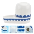 thumbnail image 3 of Shisuyan 1Pc Rabbit Creative Waterer Ceramic Waterbowl Pet Drinking Bowl for Home, 3 of 8