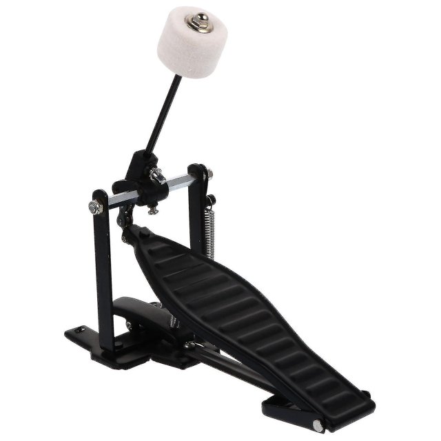 Pedal de batería, aleación de aluminio negro, estante para niños, juego de pedales de batería con baqueta y llave de batería