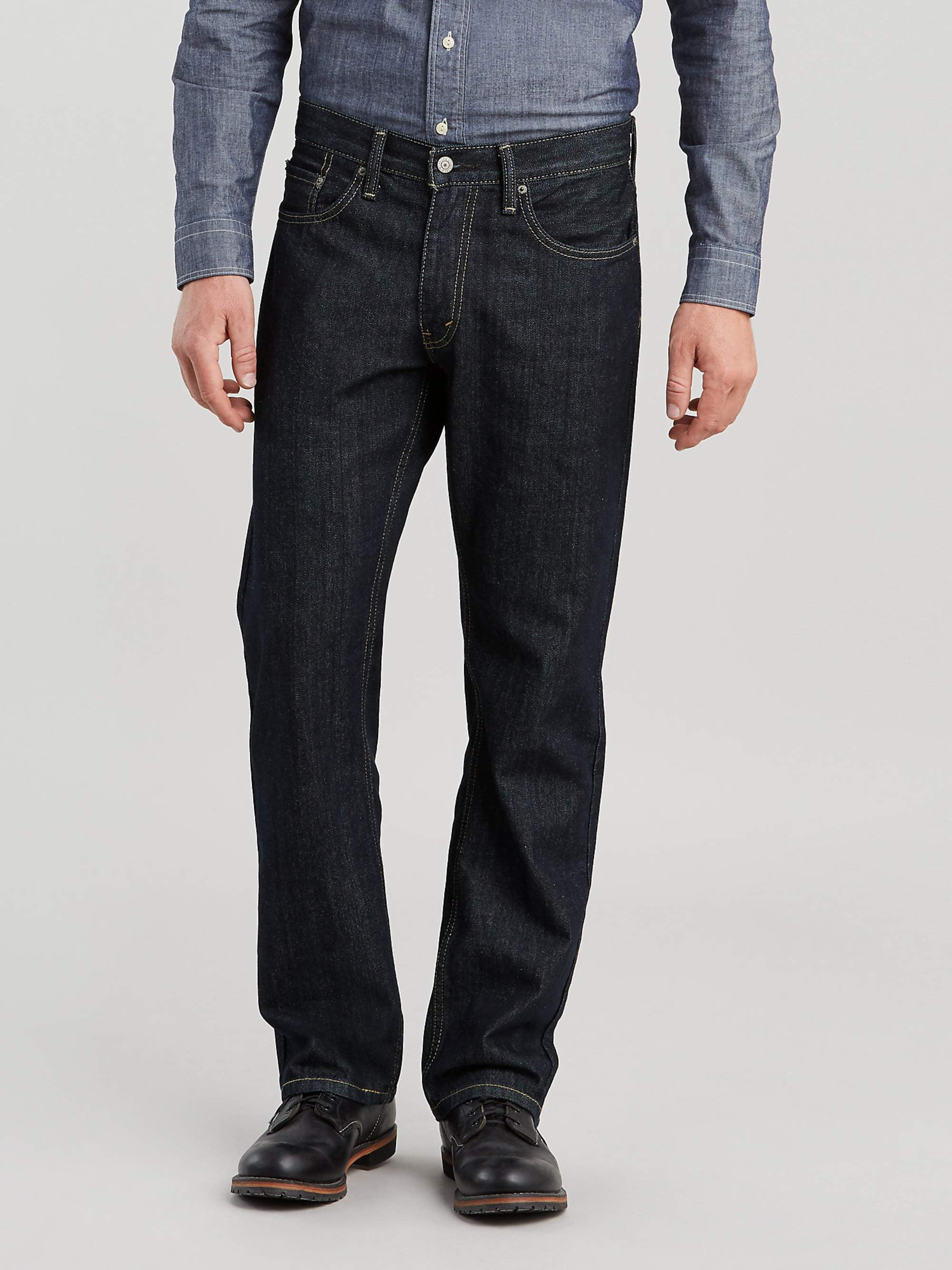 Dark Stonewash Size 36W x 32L Nyo2 Levi's Men's 505 Regular Fit Jeans Dark 