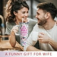 thumbnail image 4 of Birthday Gifts for Wife from Husband Ideas - Wedding Anniversary, Romantic Valentines, Mothers Day, Christmas Gifts for Wife Her - 40 oz Wifey Tumbler, 4 of 6