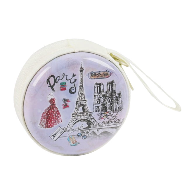 Sonducket Mini lindo auricular caja torre paisaje cremallera monedero almacenamiento de llaves cartera bolsa regalo Carteras 3 Sonducket BB6742-03