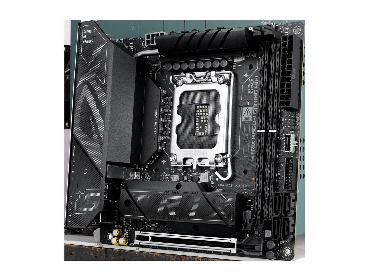 Asus ROG Strix B860-I GAMING WIFI Gaming Desktop Motherboard - Intel B860 Chipset - Socket LGA-1851 - Mini ITX (rogstrixb860-igamingwifi)