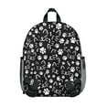 thumbnail image 3 of Watercolor Cat Artwork Student Backpack – Cute Cat Print Design With Cats And Hearts Pattern And Boho Cat Aesthetic, 3 of 6