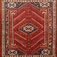 thumbnail image 1 of Ahgly Company Machine Washable Indoor Square Traditional Rust Pink Area Rugs, 5' Square, 1 of 7