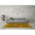 thumbnail image 3 of Ahgly Company Indoor Square Persian Yellow Traditional Area Rugs, 6' Square, 3 of 4