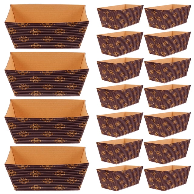 COMPUKAS 25Ud Desechables Para Pan Y Pastel Bandejas Rectangulares Para Cocina Y Fiesta