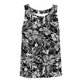 thumbnail image 5 of DHFJKG Tankini Top Women Swimwear Tank Tops Backless Bathing Suit Crew Neck Floral Printed Summer Holiday Beachwear, 5 of 5