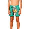 thumbnail image 6 of ATOGUTA Swim Shorts for Boys Kids Swimwear Bathing Suits Quick Dry Beach Board Shorts Size 5T-14, Mint Green, 6 of 6