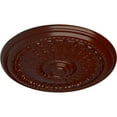 thumbnail image 3 of Ekena Millwork 27"OD x 2 1/2"P Brunswick Ceiling Medallion (Fits Canopies up to 4 1/2"), Hand-Painted Brushed Mahogany, 3 of 5