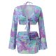 thumbnail image 5 of Gibobby Trajes de Baño para Mujer 2023 Traje de baño dividido para mujer Traje de baño con en el cuello púrpura Falda Bikini Conjunto de cuatro piezas(Morado,G), 5 of 5