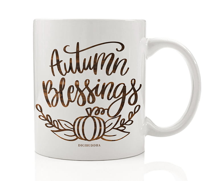 Tea Mugs Blessed Grateful Thanksgiving Mugs Gather Thankful Fall Themed Mugs Coffee Mugs