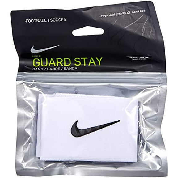Nike Unisex's Guard Stay II Football Straps, White/Black, One Size