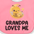 thumbnail image 4 of Inktastic Bees-moon Grandpa Loves Me Boys or Girls Baby Bib, 4 of 4