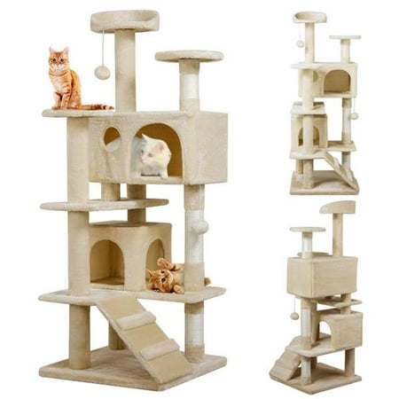 Pagoda Cat Tree - Yaheetech Pet Play 51