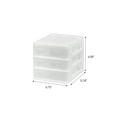 thumbnail image 6 of IRIS USA Small 3-Drawer Desktop Organizer, 2 Pack, Stackable, for Office, School, Stationary, Makeup Organizer, Bathroom, Utility, White, 6 of 6
