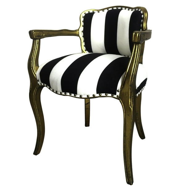 A&B Home Accent Arm Chair With Gold Painted Wood Frame - Walmart.com
